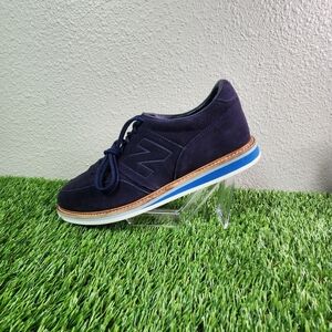 NEW BALANCE Blue Suede Leather Shoes - Men 9 - Oxford Casual Dress MD1100NV